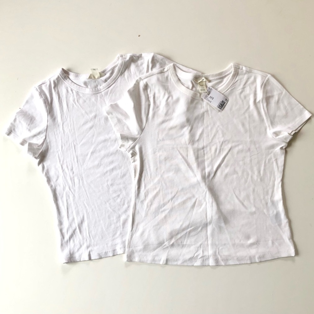H&M ribbed t shirts